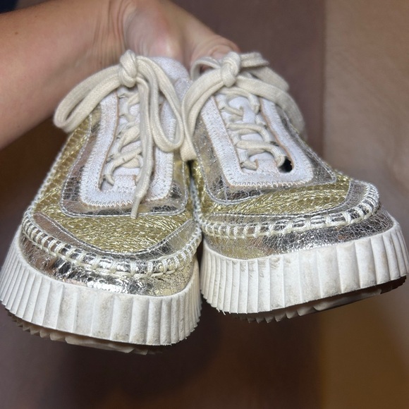 Dolce Vita Gold and Cream Athletic Shoes - Picture 6 of 6